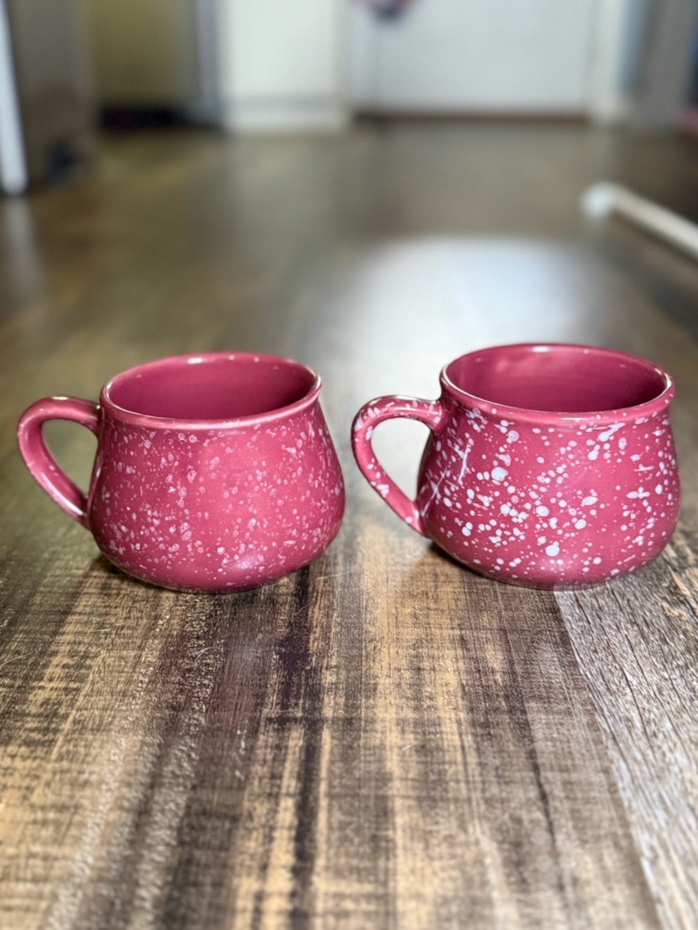 Maroon Ceramic Mug Set (2)